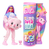 Muñeca Barbie Cozy Cute Tee Cutie Reveal Love Oso Rosa