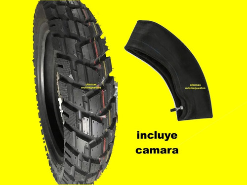 Llanta + Camara P/ Honda Bros Nxr 110/90-17 Gajo Doble Prop