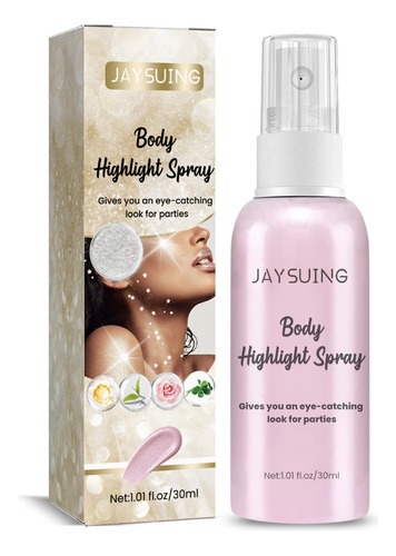 Spray L Body Highlight Con Purpurina Corporal Quick Dry Fac