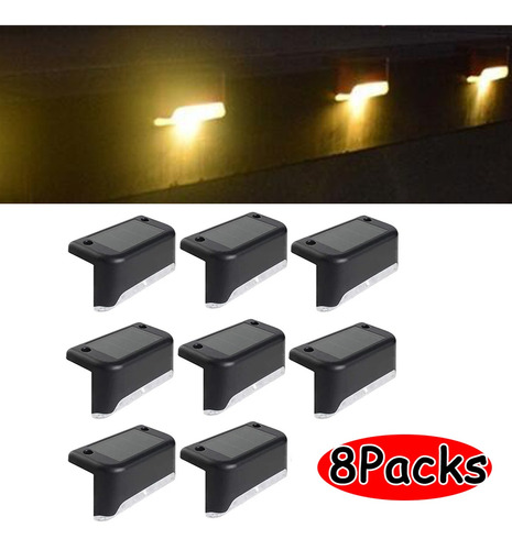 8pcs Lámpara De Luz Solar Al Aire Libre Potente Led