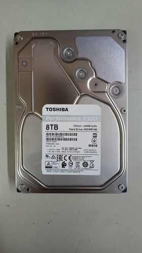 Disco Rígido Toshiba 8tb Performance X300 - 7200rpm - 256mb 