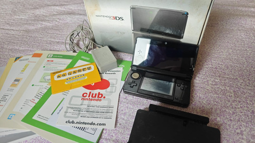 Nintendo 3ds Old Preto - Sd64 Gb Na Caixa Batendo Serial