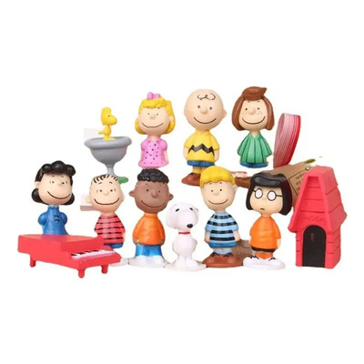 Kit C\u002F 12 La banda de Snoopy Charlie Brown Linus Lucy Woodstock | Meses sin interés