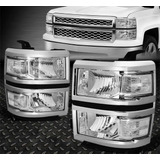 Par De Faros Chevrolet Cheyenne Silverado 2014 2015 Cromados