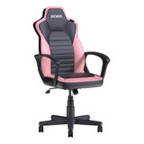 Cadeira Gamer Escritório - Mad Racer Sti Turbo - Pcyes Cor Rosa Material Do Estofamento Malha De Poliuretano Acolchoada