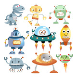 Clipart Robot Robotica Colores Vivos 1