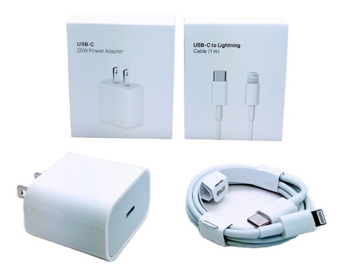 Cargador Foxconn A1705 Usb-c De Pared Con Cable Carga Rápida Blanco