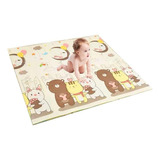 Tapete De Juego Plegable Gateo Bebe 200x180 Cm Doble Faz