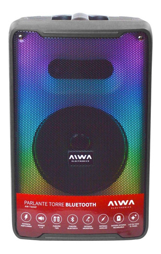 Parlante Torre Bluetooth Portátil Flama Luces Aiwa 6500w