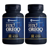 2 Potes Feno Grego + Boro + Vitaminas 500mg - Kit 120 Cáps