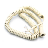 Cable Espiralado Rj9 4p4c 4.5 Metros Marfil