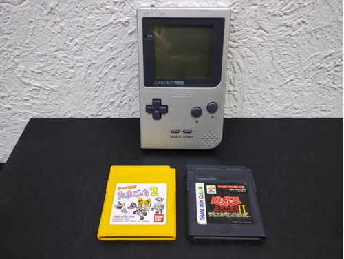 Game Boy Pocket Silver Con 2 Juegos Original Con Detalle