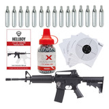 Marcadora Hellboy M4 R15 Rifle 4.5mm 350 Bbs 10 Co2 Xtreme P