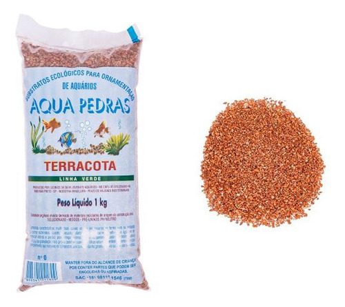 Substrato Para Aquário Terracota Argilita 0 1kg Aqua Pedras