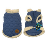 Abrigo Para Mascotas Sheep Azul Talla M