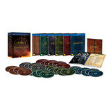 Blu Ray Terra Média Senhor Dos Anéis + Hobbit Box 30 Discos 
