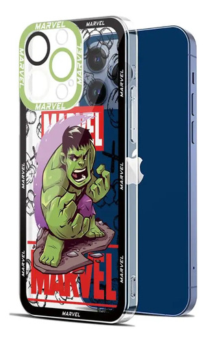 Funda De Teléfono Para iPhone 15 11 13 14 12 Marvel Hero Hul