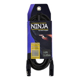 Cabo Microfone Santo Angelo Ninja Lw 10ft - 3,05 Mts