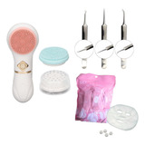 Kit Skin Care Escova Facial Pinças Cravo Máscara Comprimido