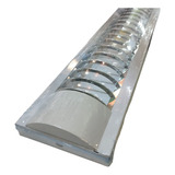 Plafon Con Louver Listón Doble Para 2 Tubos Led 1.20mts