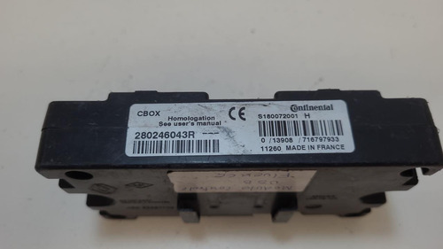 Módulo Controle Usb Renault Fluence 2012/2016 2800246043r