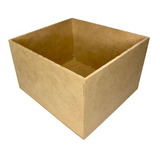 10 Cajas Sin Tapa 11cm X 11cm X 7cm De Madera Mdf