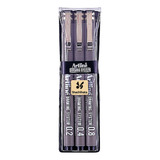 Set 3 Estilografos Artline Rapidografos 0.2, 0.4 Y 0.8 Mm