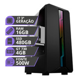 Pc Gamer Intel I7 3.4ghz Ssd 480gb 16gb Placa Video 4gb 500w