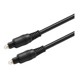 Cable De Audio Fibra Óptica Digital Toslink Negro De 3m