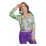 Camisa Mujer De Vestir Multicolor 905-48