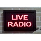 Luminoso Live Radio Para Estudio De Gravação Youtubers No Ar