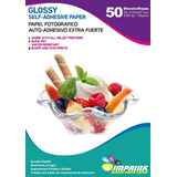 Papel Adhesivo Extrafuerte Glossy Brillante A4/135g/50 Hojas