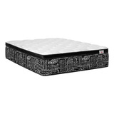 Colchón King Size De Resortes Kingsdown 700 Blue 40cm Medio Color Blanco/negro