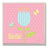 The Kids Room De Stupell Smile - Placa De Pared Cuadrada Con