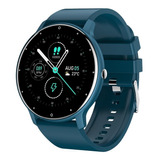 Smartwatch Genérica Zl02 Caja  Azul, Malla  Azul De  Silicon
