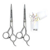 Kit Tijeras Corte Lisa Y Microdentada Con Estuche Bio-seguro