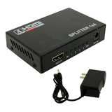 Splitter Hdmi 1x4 1080p Megalite Incluye Fuente 5v