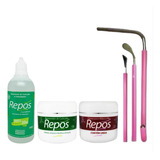 Kit Spa Pés Repós Amaciante Creme Removedor + 3 Raspadores