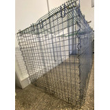 Corral Jaula Con Puerta Perros Cachorro, De Acero 105x65x65