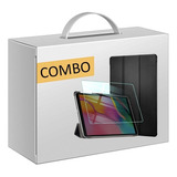 Funda Smart Cover Para Tablet Lenovo M10 + Vidrio 