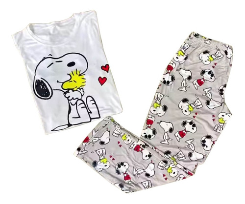 Pijama Pantalón Hermoso Blusa De Manga De Mujer Señora Dama