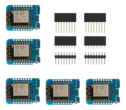 Hiletgo 5 Unids Mini Esp Esp-12f Mini Nodemcu Lua 4m Bytes .