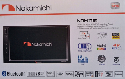 Estereo 2 Din. Nakamichi. Nam1710. Android Auto.