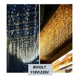 Cascata De Led 120 Leds Fixa\pisca 3m Bivolt Decoração Festa