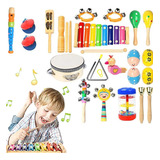 Conjunto De Instrumentos De Percussão Para Crianças De 22 Pe