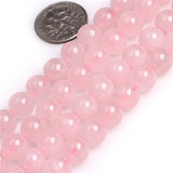 Perlas De Cuarzo Rosa De 8mm Hacer Joyas, Piedra Precio...