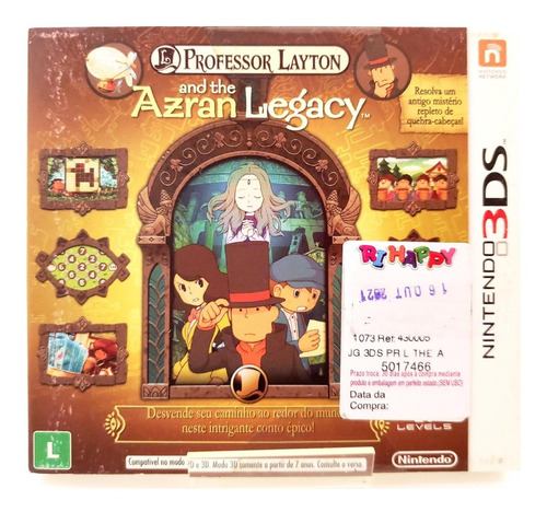 Professor Layton And The Azran Legacy Nintendo 3ds Lacrado