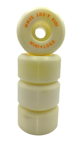 Ruedas Para Skate Minilogo Militant De 53mm 101a Set + Envio