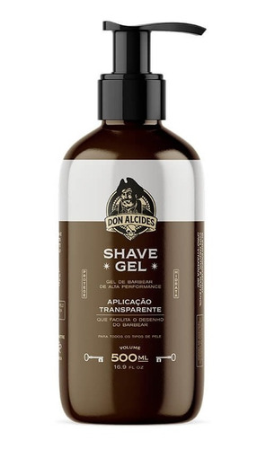 Gel De Barbear Shave Cream 500ml Deslizante Don Alcides