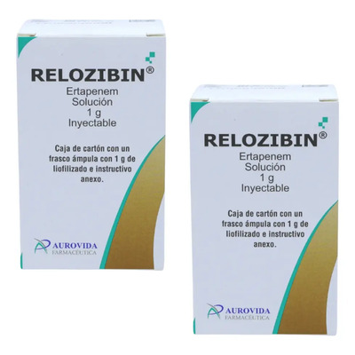 Relozibin Ertapenem 1 G Solución Inyectable Aurovida -2 Pack | Envío gratis